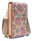 Angelco Accessories Phone wallet crossbody cork bag - red disc