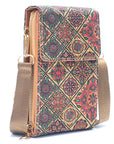 Angelco Accessories Phone wallet crossbody cork bag - tile