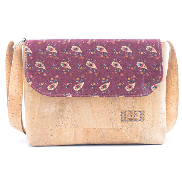 Angelco Accessories Carrie cork handbag - burgundy