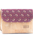 Angelco Accessories Carrie cork handbag - burgundy