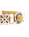 Mosaic bead cork band - natural colour cork - varied colour mosaics