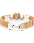 Mosaic bead cork band - natural colour cork - varied colour mosaics