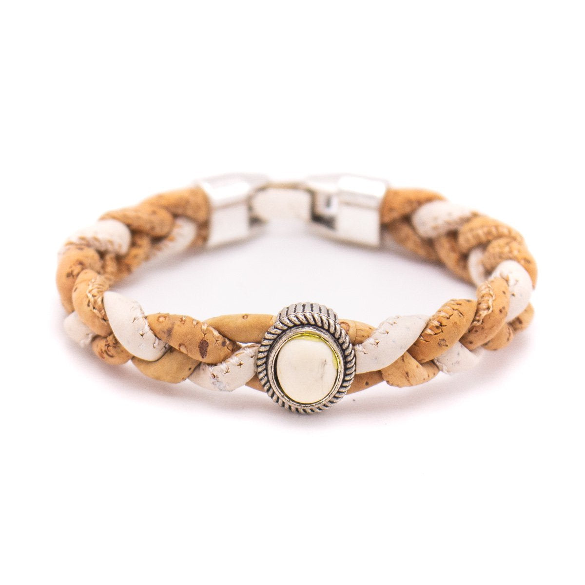 Edit alt text Angelco Accessories Braided turquoise cork bracelet