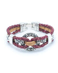 Angelco Accessories Red wreath cork bracelet