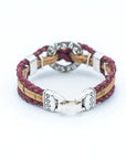 Angelco Accessories Red wreath cork bracelet