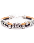 Angelco Accessories Beaded narrow cork bracelet