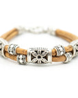 Angelco Accessories Beaded narrow cork bracelet