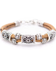 Angelco Accessories Beaded narrow cork bracelet