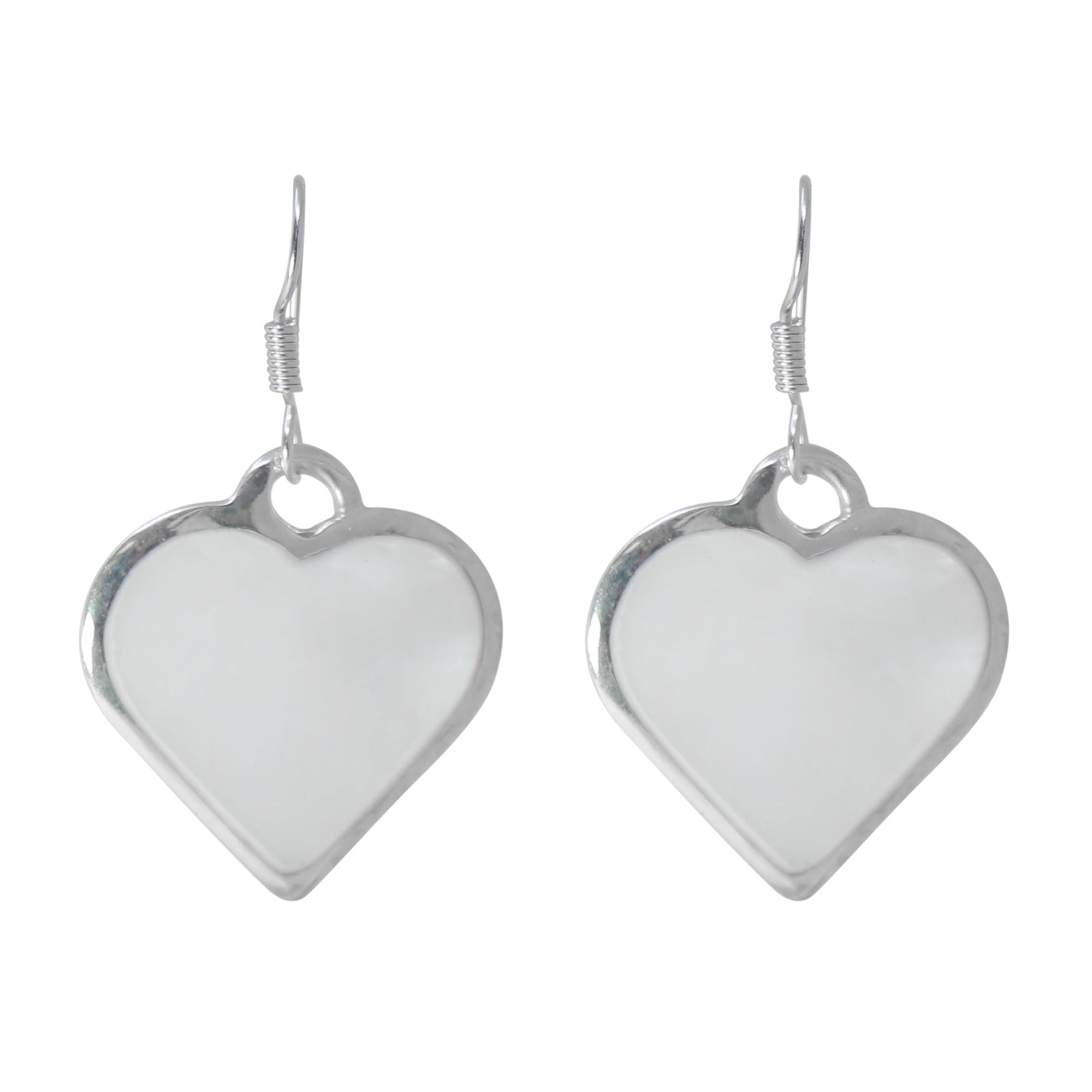 Angelco Accessories Shell heart silver earrings