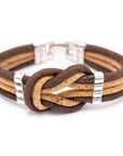 Angelco Accessories Cork 4 strand knot bracelet