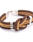 Angelco Accessories Cork 4 strand knot bracelet