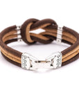 Angelco Accessories Cork 4 strand knot bracelet