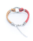 Dual colour wreath cork bracelet