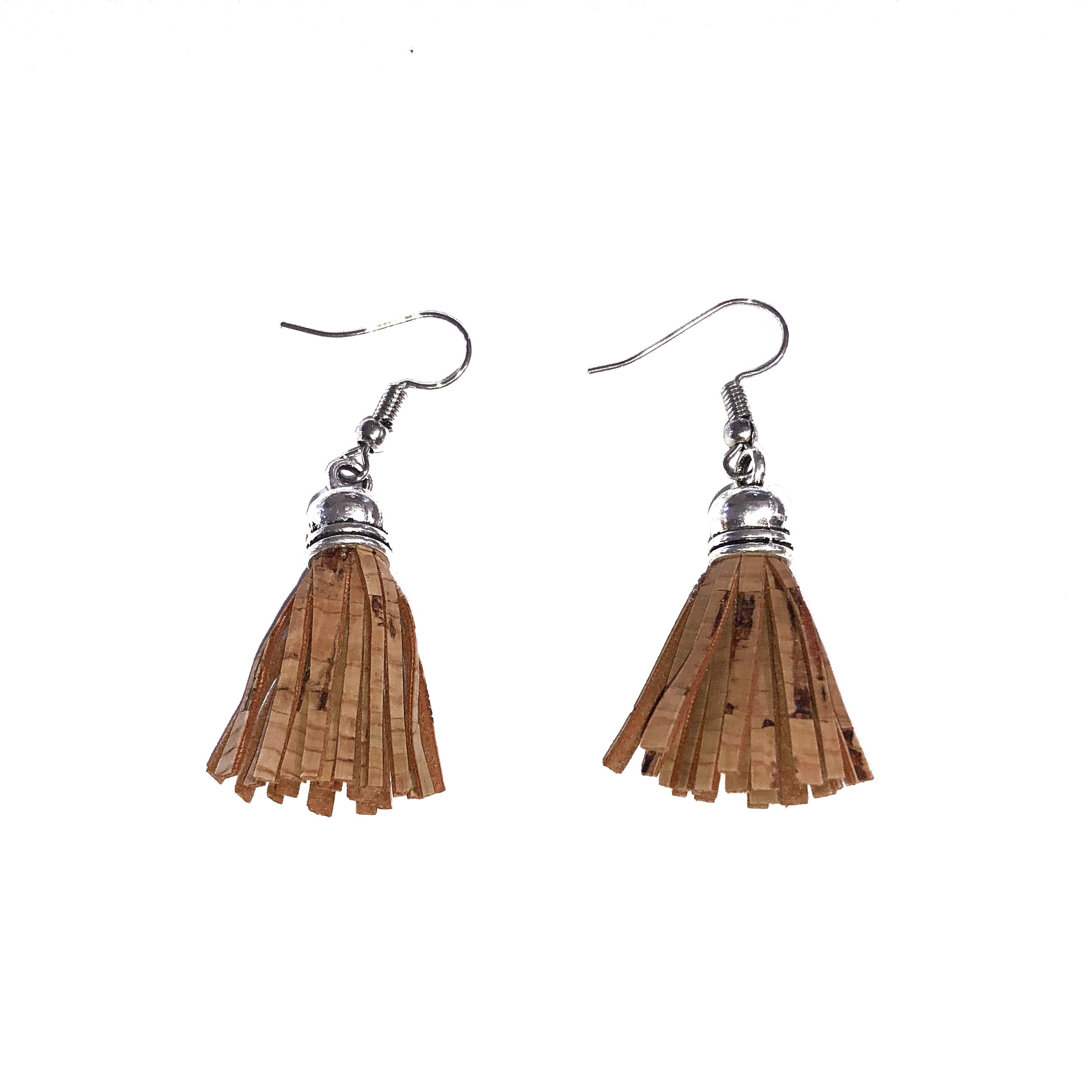 Angelco Accessories Cork tassel earrings