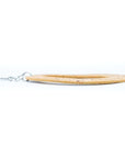 Angelco Accessories Open teardrop natural cork drop earrings