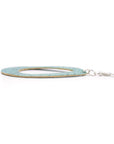 Angelco Accessories Open teardrop blue cork drop earrings