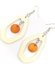 Angelco Accessories Abstract wood swing earrings