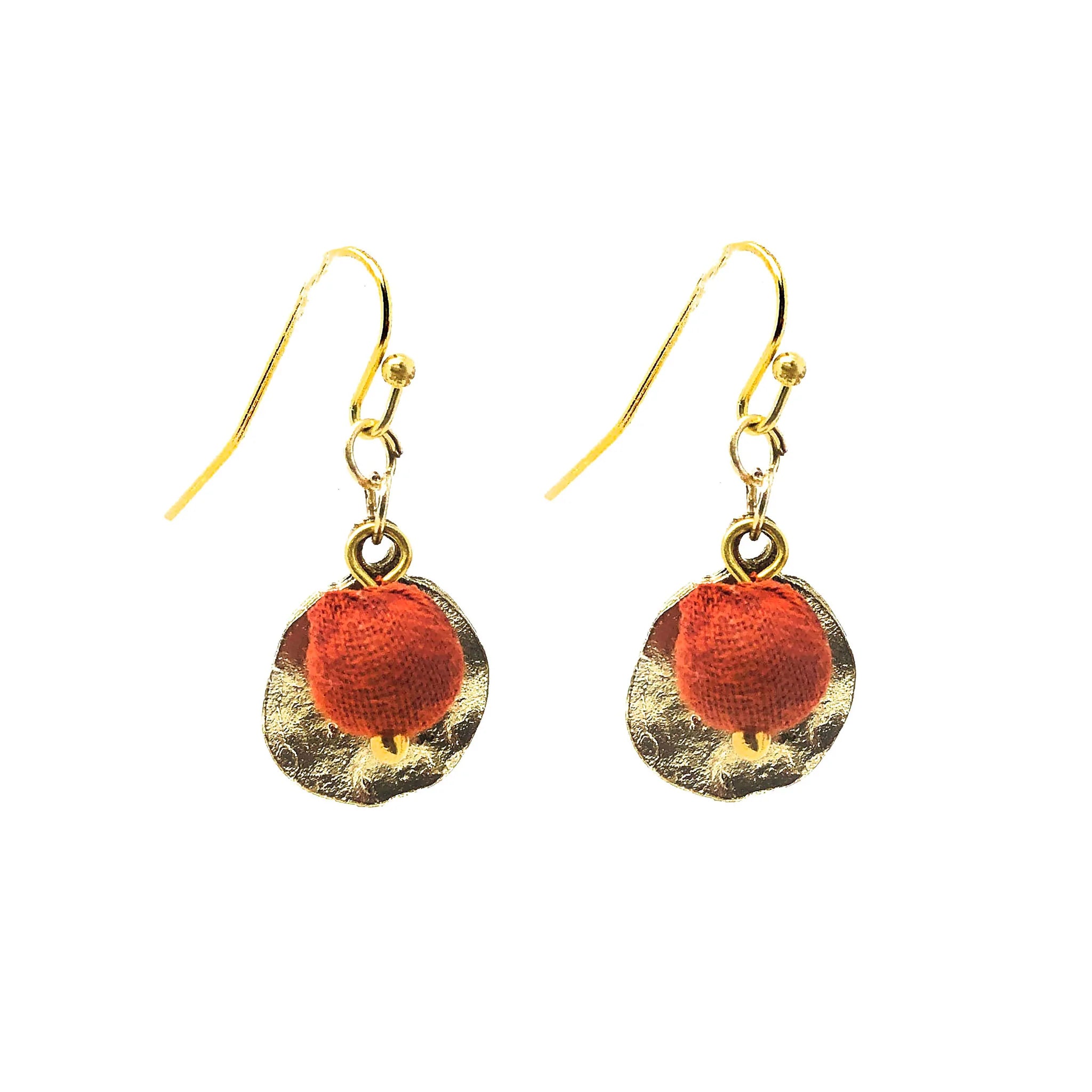 Angelco Accessories Kantha gold charm earrings