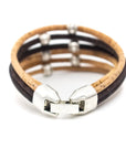Angelco Accessories Simple 6 strand beaded cork bracelet