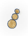 Angelco Accessories Indigo stitch earrings