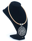 Angelco Accessories Sun circle pendant cork necklace