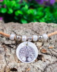 Angelco Accessories shell tree pendant cork necklace