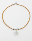 Angelco Accessories shell tree pendant cork necklace