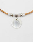 Angelco Accessories shell tree pendant cork necklace
