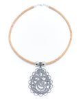Angelco Accessories Teardrop pendant cork necklace