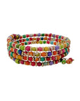 Angelco Accessories mini kantha bead bangle, close up view on white background