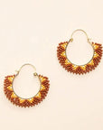 Angelco Accessories - Beaded hoop earrings - desert