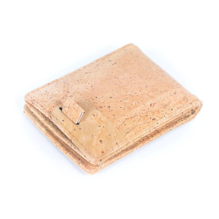 Angelco Accessories Caleb cork wallet  - back view of wallet