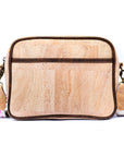 Angelco Accessories Cork camera bag - front view on white background