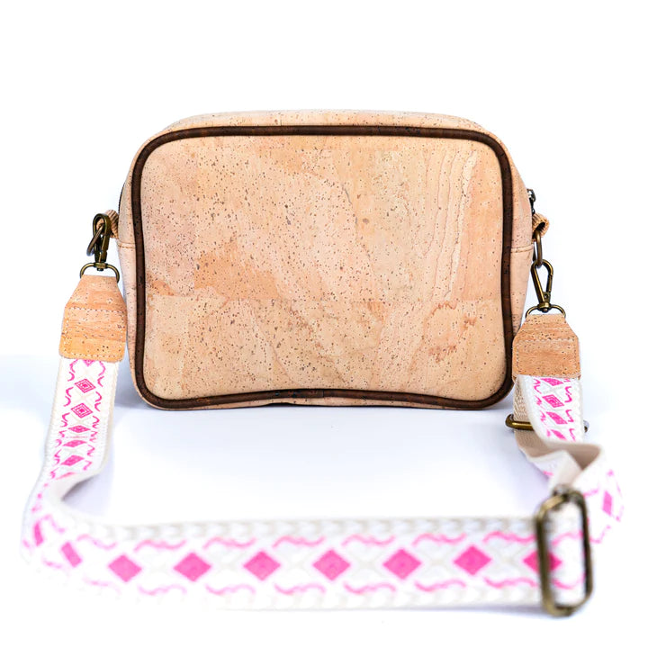 Angelco Accessories Cork camera bag - rear view on white background