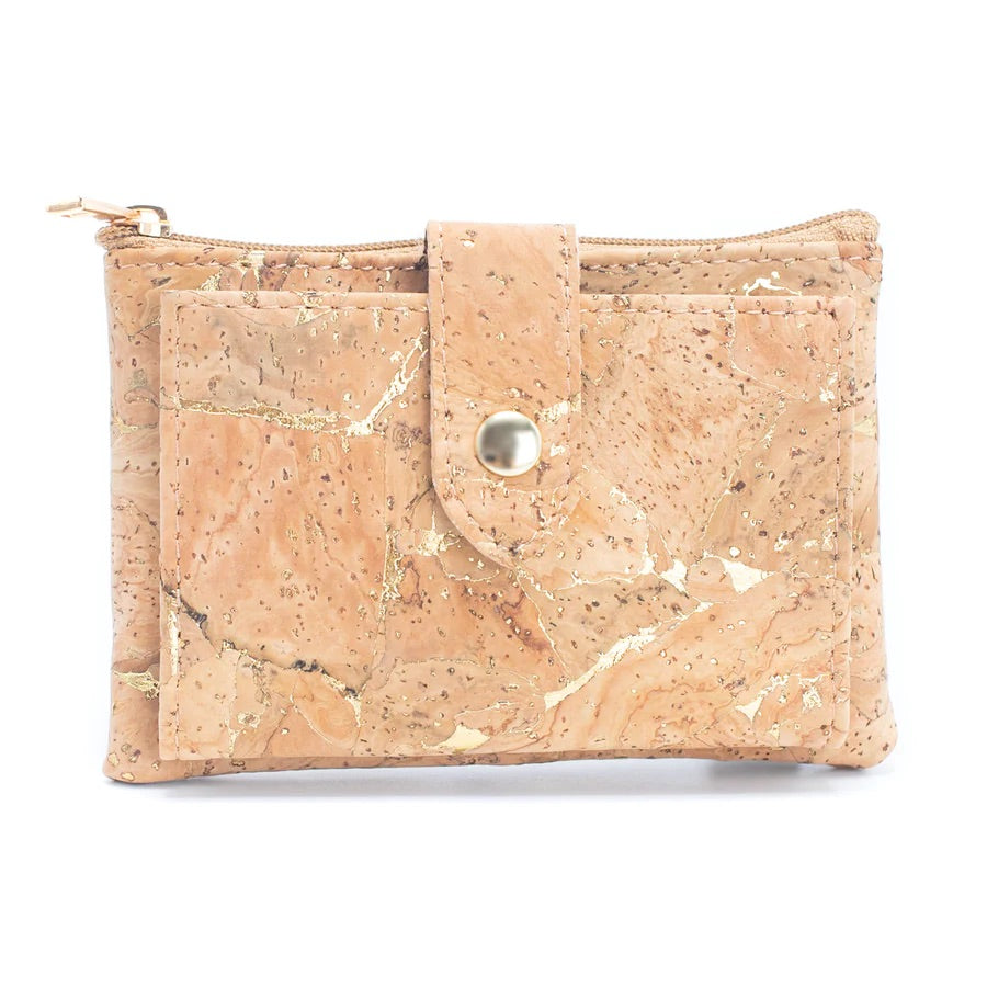 Angelco Accessories Cork micro wallet - gold - front view on white background