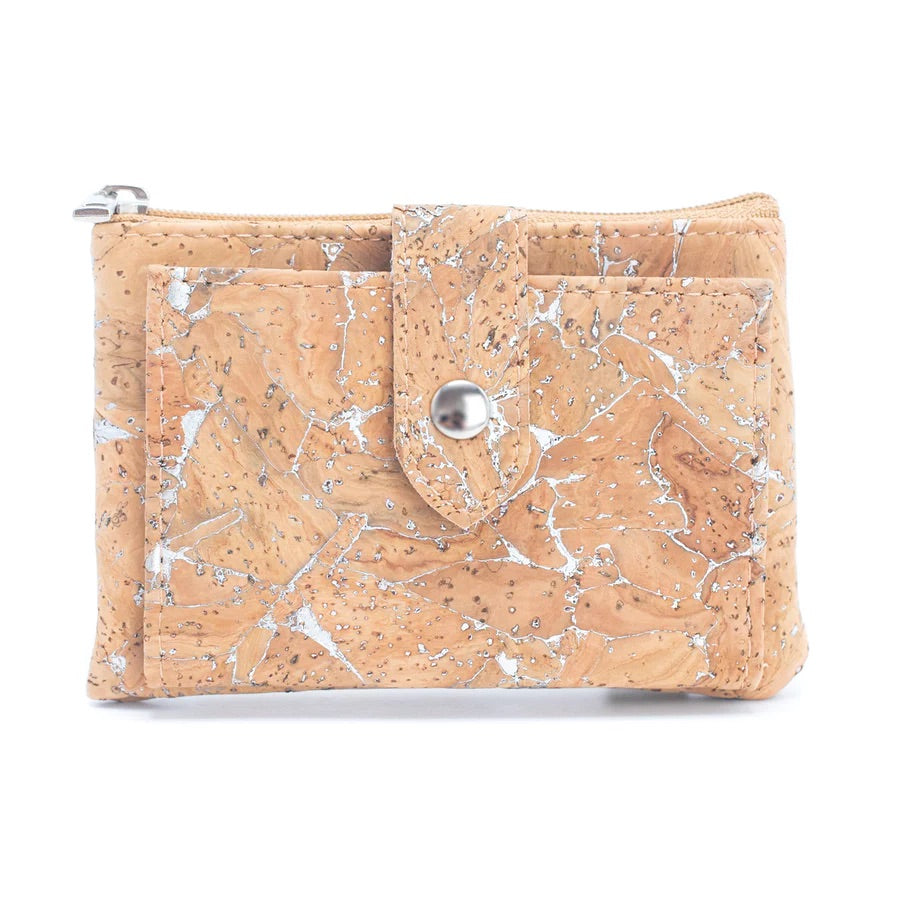 Angelco Accessories Cork micro wallet - silver - on white background