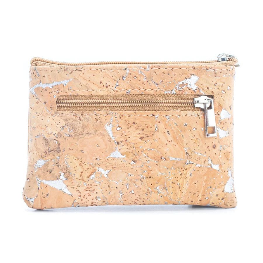 Angelco Accessories Cork micro wallet - rear view on white background
