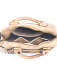 Angelco Accessories Small cork traveller bag - top view of open bag