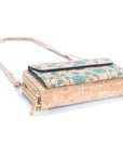 Angelco Accessories - Front pocket phone wallet crossbody cork bag  - bottom view