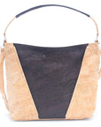 Angelco Accessories Leonie cork handbag - front view with white background