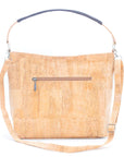Angelco Accessories Leonie cork handbag - rear view with white background