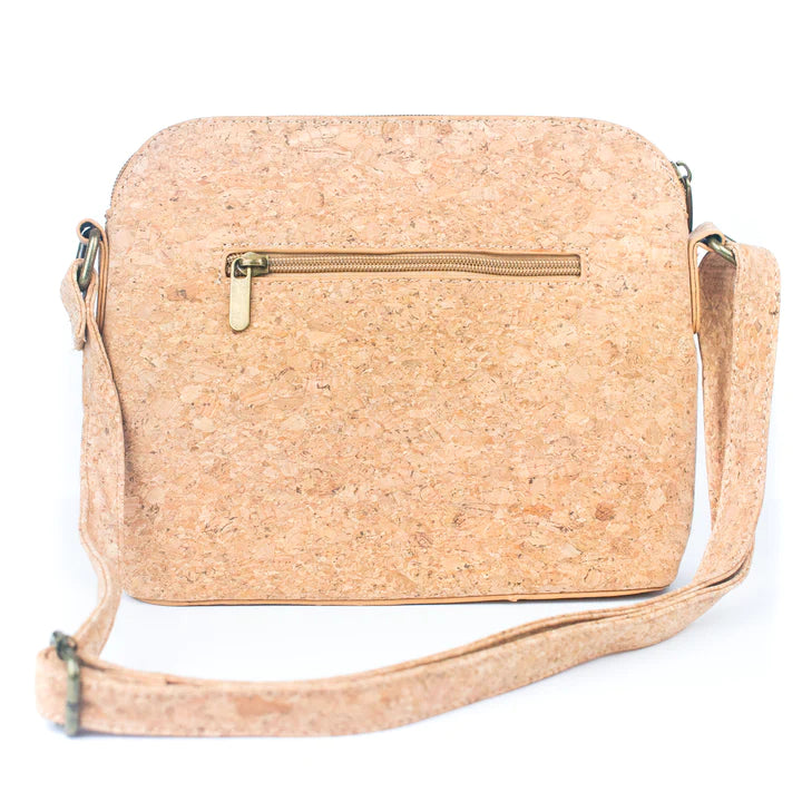 Angelco Accessories Millie cork handbag - rear view on white background
