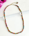 Mini kantha short necklace