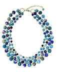 Callie kantha necklace - azure