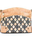 Angelco Accessories Pippa cork handbag - diamond style on white background