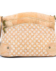 Angelco Accessories Pippa cork handbag - daisy style on white background
