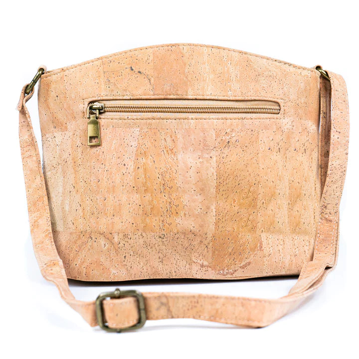 Angelco Accessories Pippa cork handbag - rear view on white background