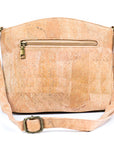 Angelco Accessories Pippa cork handbag - rear view on white background