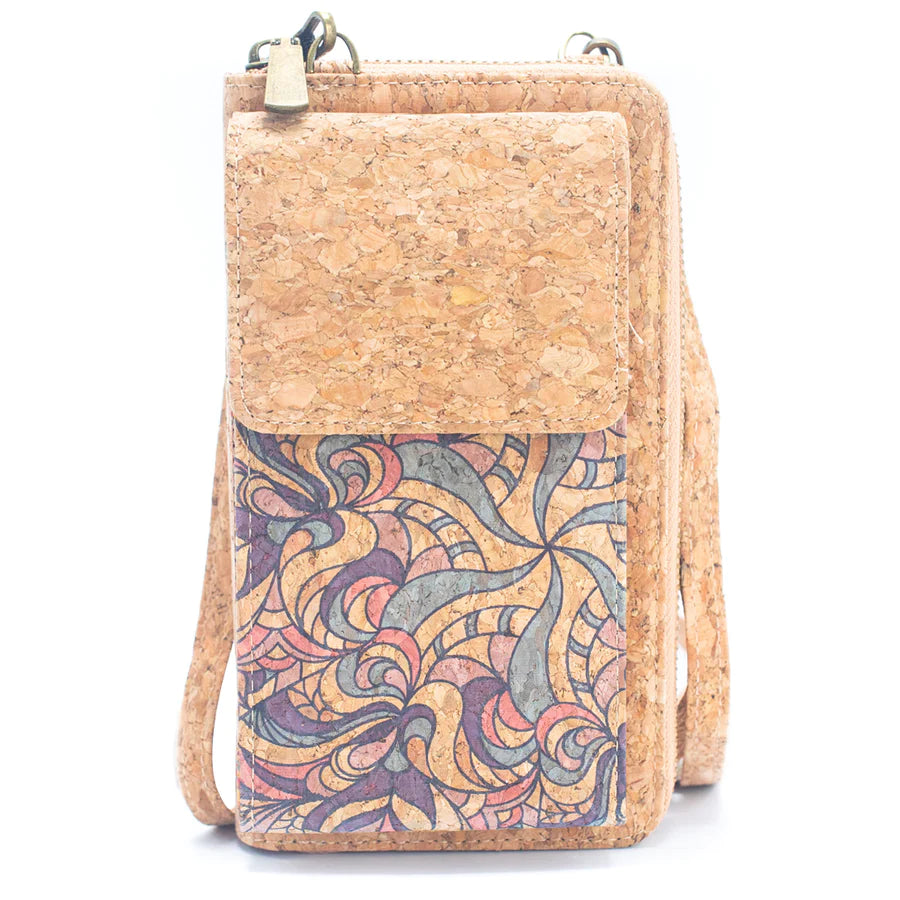 Regina cork phone wallet sling