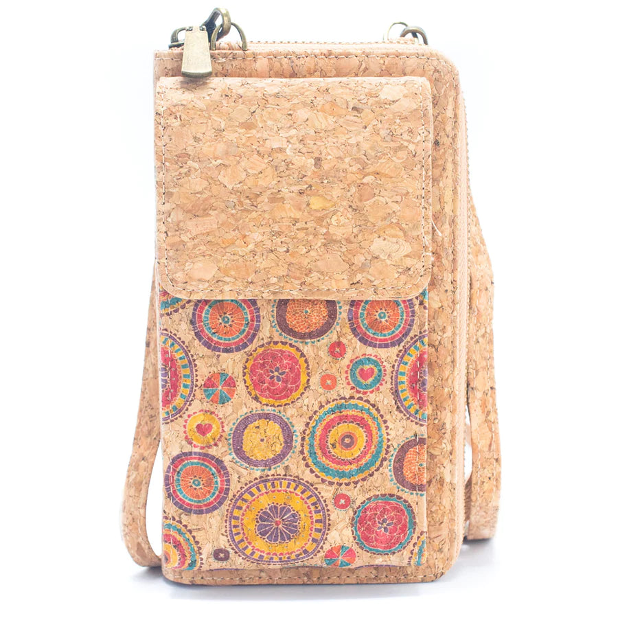 Regina cork phone wallet sling